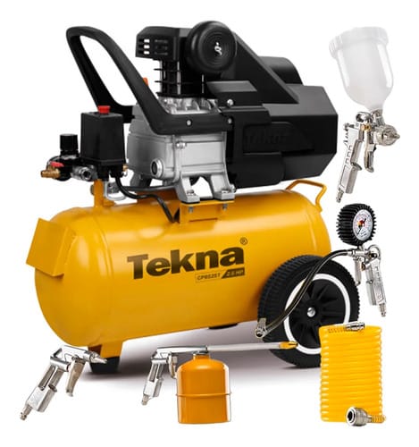 compressor Tekna CP8525 com kit pintura 24 litros