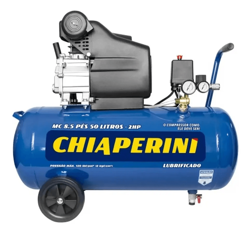 compressor Chiaperini 50 litros 120 PSI para pintura