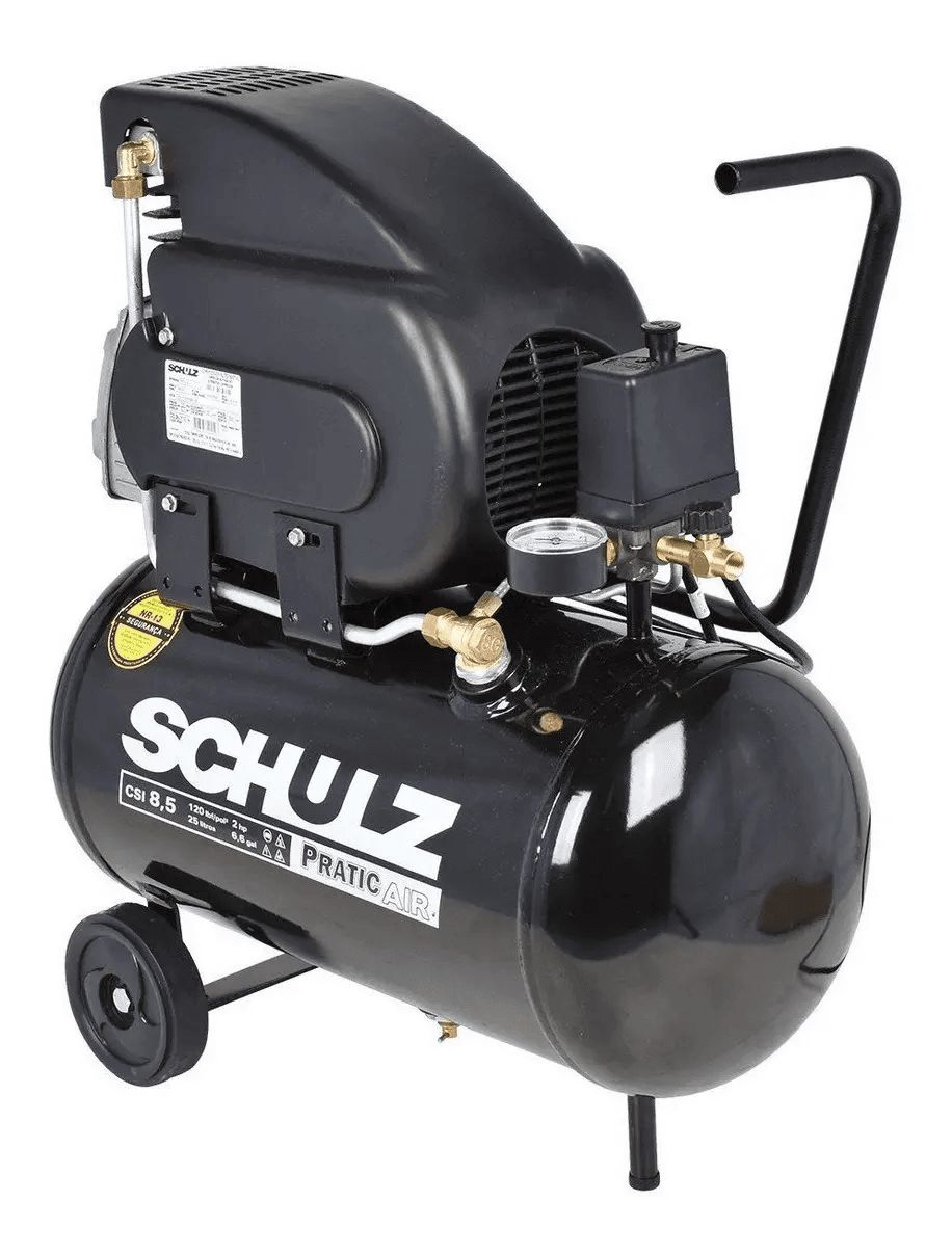 compressor de ar Schulz Pratic Air 25 litros para pintura